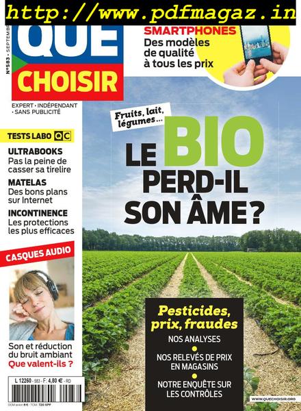 Que Choisir – Septembre 2019