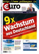 Euro am Sonntag – 31 August 2019