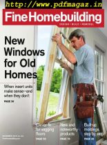 Fine Homebuilding – November 2019