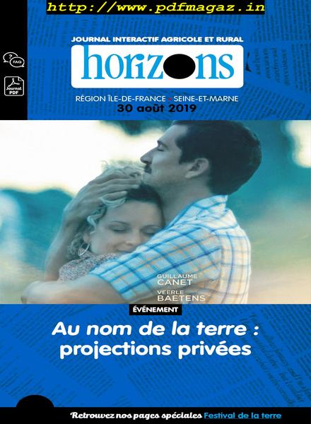 Horizons Centre Ile-de-France – 30 aout 2019