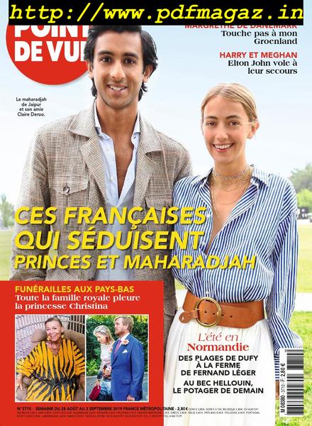 Point de Vue – 28 aout 2019