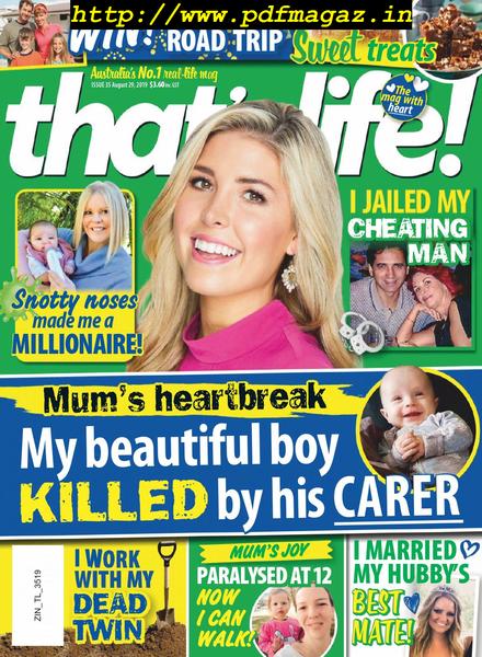 that’s life! – August 29, 2019