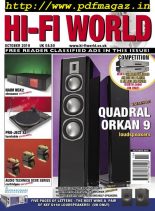Hi-Fi World – October 2019
