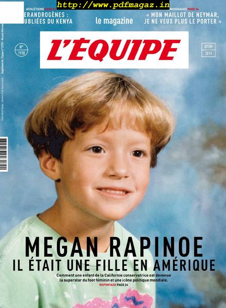 L’Equipe Magazine – 7 Septembre 2019