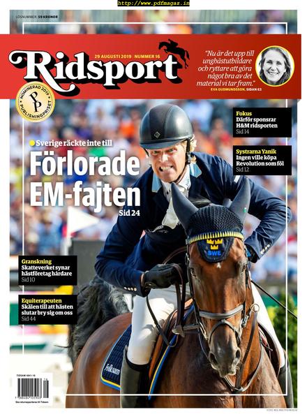 Ridsport – 29 augusti 2019