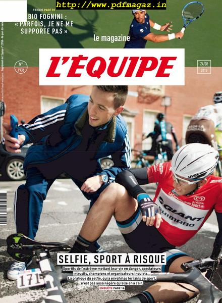 L’Equipe Magazine – 24 Aout 2019