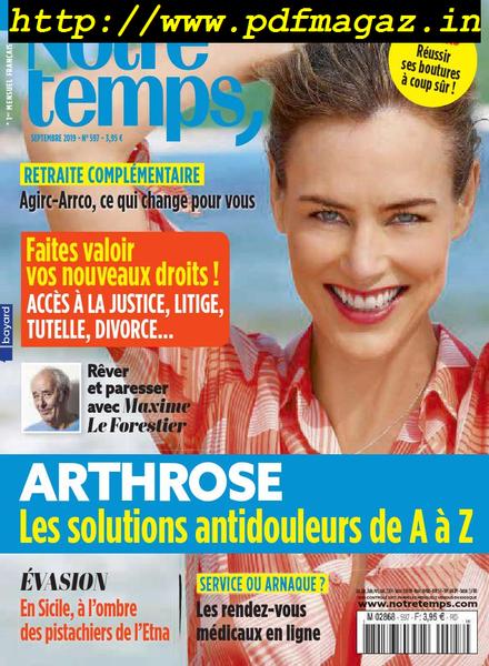 Notre Temps – Septembre 2019