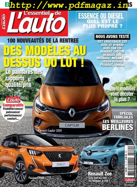 L’Essentiel de l’Auto – aout 2019