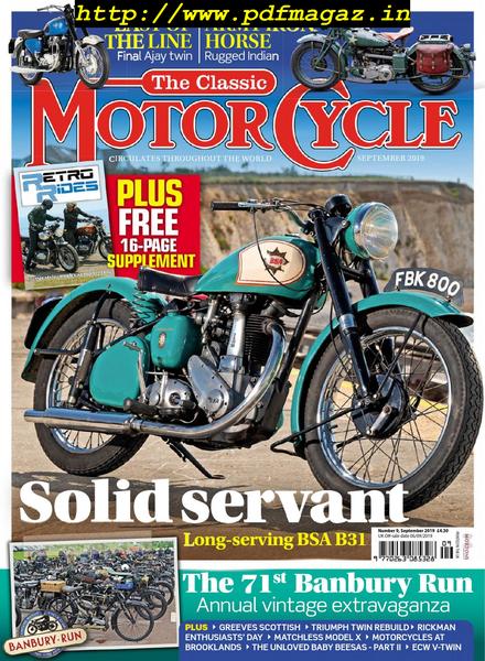 The Classic MotorCycle – September 2019