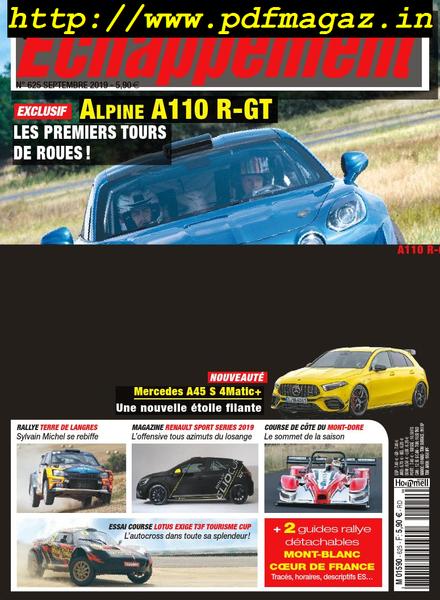 Echappement – septembre 2019