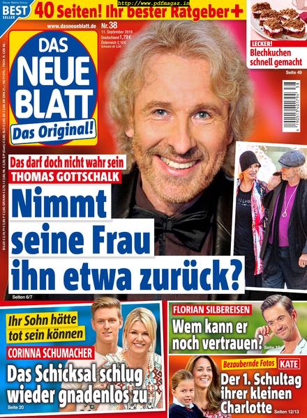 Das Neue Blatt – 11. September 2019