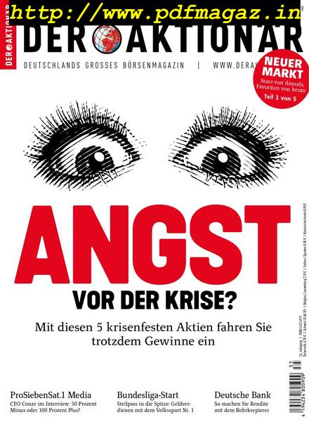 Der Aktionar – 22 August 2019
