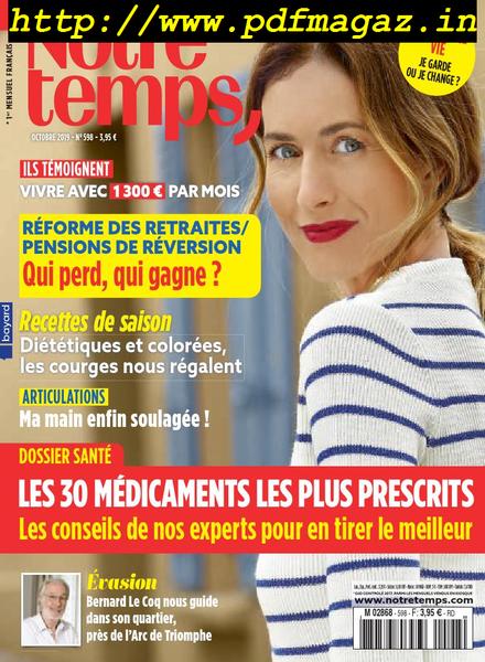 Notre Temps – Octobre 2019
