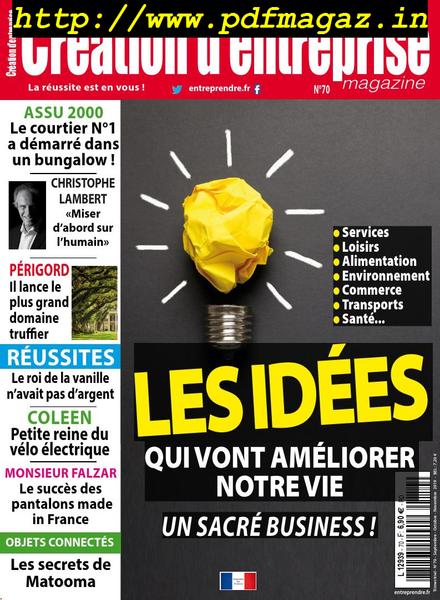Creation d’Entreprise – septembre 2019