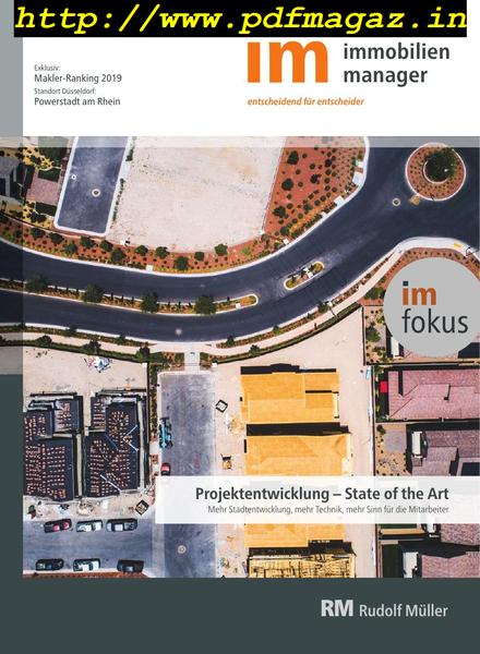Immobilienmanager – August 2019