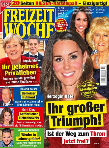 Freizeitwoche – 21 August 2019