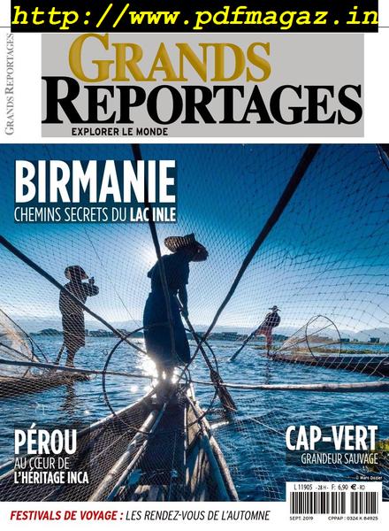 Grands Reportages – octobre 2019