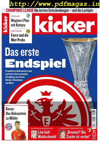 Kicker – 29 August 2019
