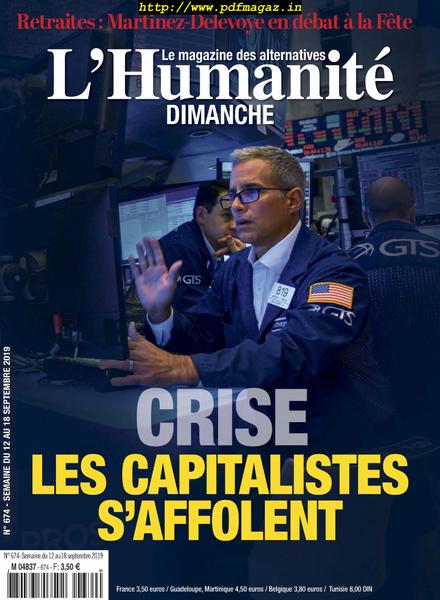 L’Humanite Dimanche – 12 Septembre 2019
