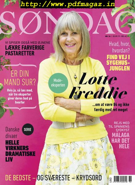 Sondag – 02 september 2019