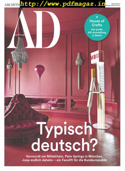 AD Architectural Digest Germany – Oktober 2019