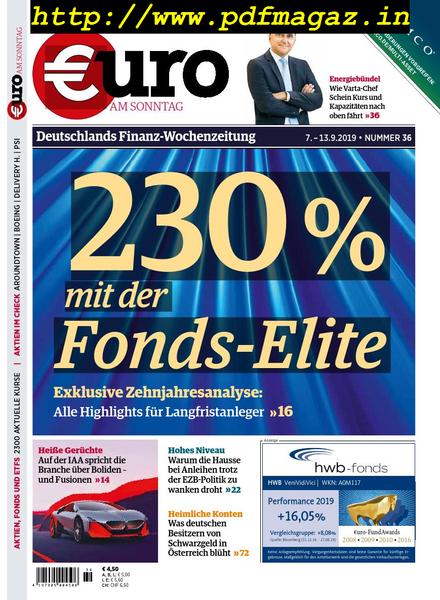 Euro am Sonntag – 07 September 2019