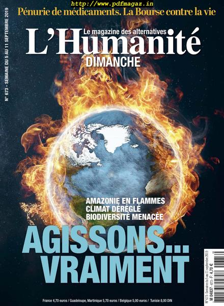 L’Humanite Dimanche – 5 Septembre 2019