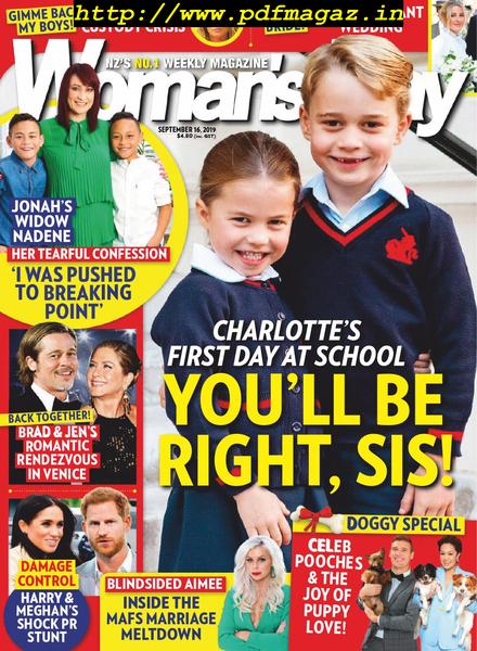 Woman’s Day New Zealand – September 16, 2019