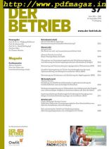 Der Betrieb – 16. September 2019