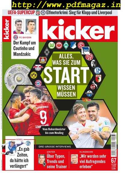 Kicker – 15 August 2019