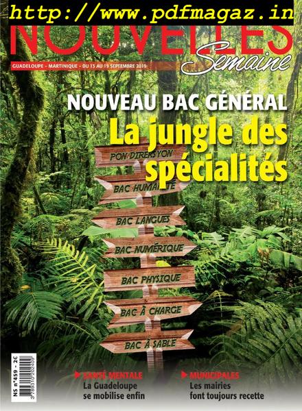 Nouvelles Semaine – 13 septembre 2019