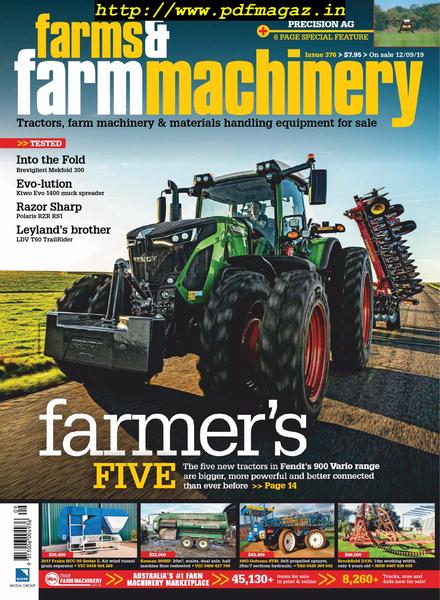 Farms and Farm Machinery – October 2019