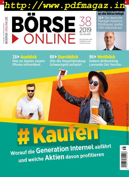 BOrse Online – 19 September 2019