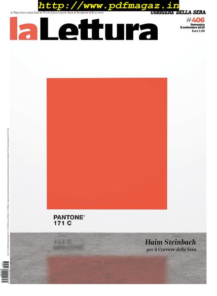 Corriere della Sera La Lettura – 08 settembre 2019