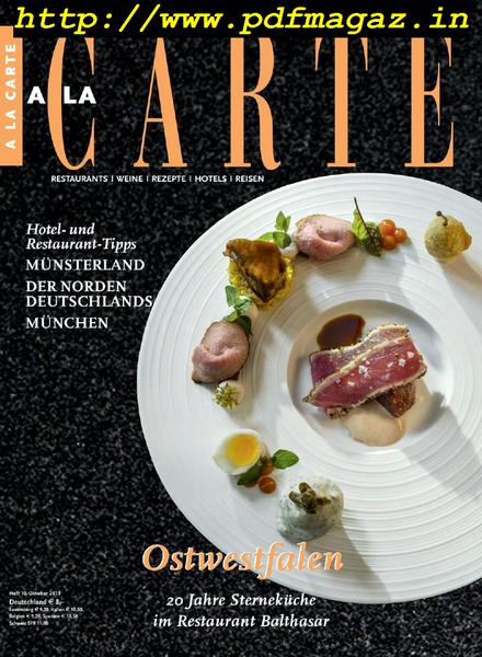 A la Carte – Oktober 2019