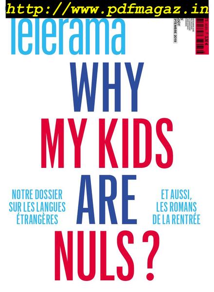 Telerama Magazine – 31 aout 2019