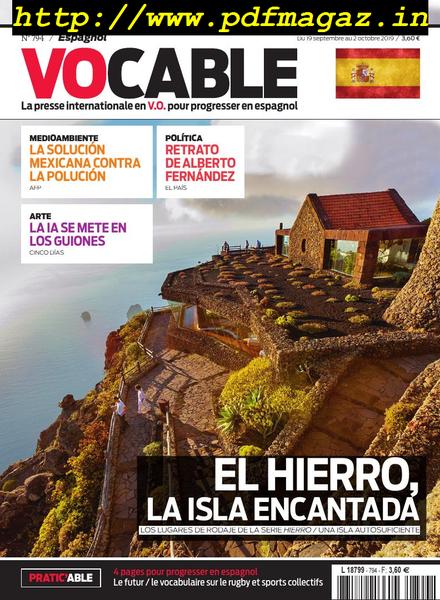 Vocable Espagnol – 19 septembre 2019