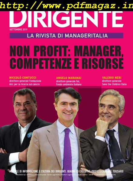 Dirigente – Settembre 2019