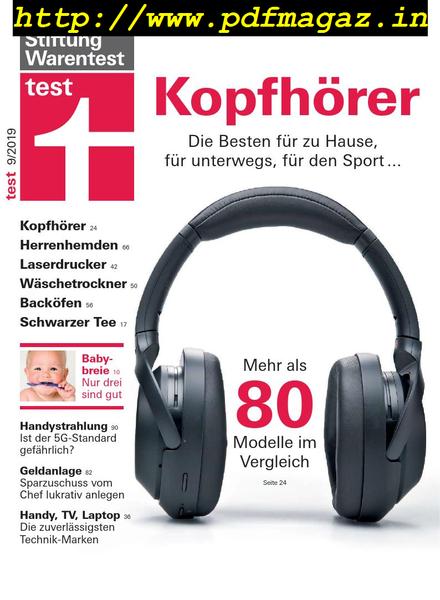 Stiftung Warentest Test – September 2019