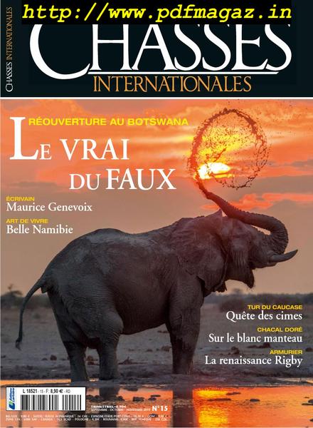 Chasses Internationales – septembre 2019