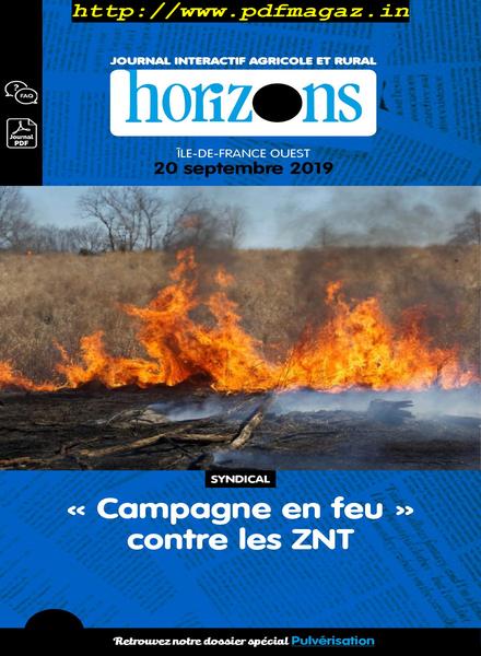 Horizons Centre Ile-de-France – 20 septembre 2019
