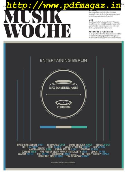 Musikwoche – 16 September 2019