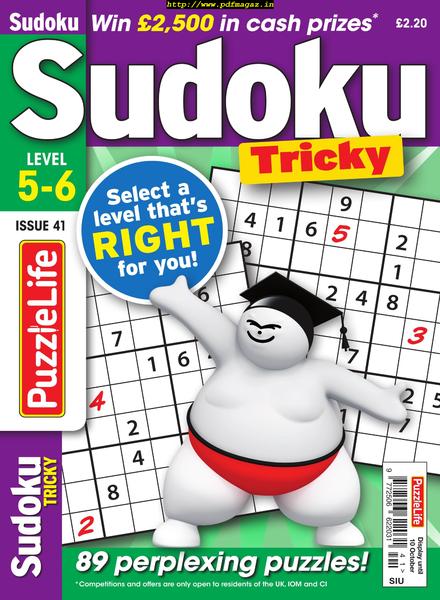 PuzzleLife Sudoku Tricky – September 2019