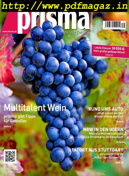 Prisma – 28 September 2019