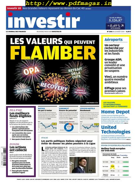 Investir – 24 Aout 2019