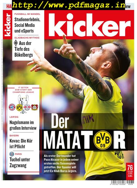 Kicker – 16 September 2019