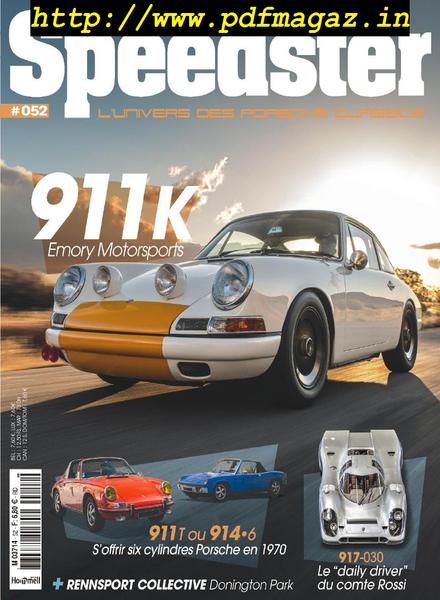 Speedster – septembre 2019