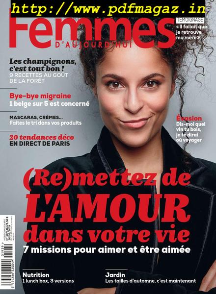Femmes D’Aujourd’Hui – 26 Septembre 2019