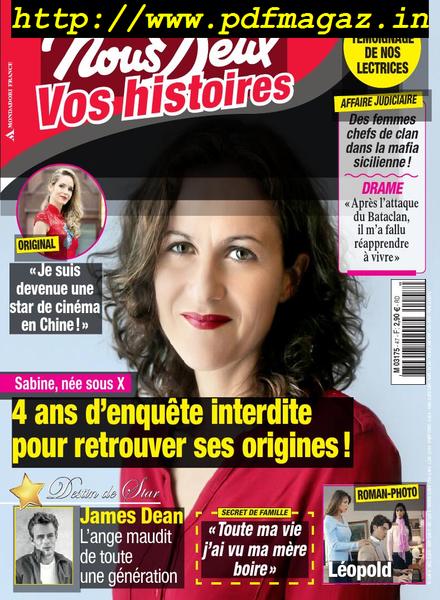 Nous Deux Vos Histoires – octobre-novembre 2019