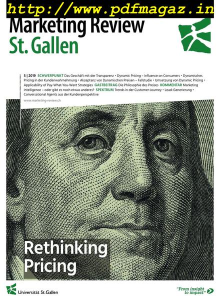 Marketing Review St Gallen – September 2019